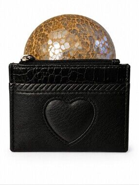 Brighton Black Leather Cardholder